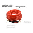 1/4" 50 ft Translucent-Red PVC Hose (1/4" NPT) 