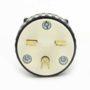 15A-250V 3-Blade NEMA 6-15P Straight Electrical Plug - W02