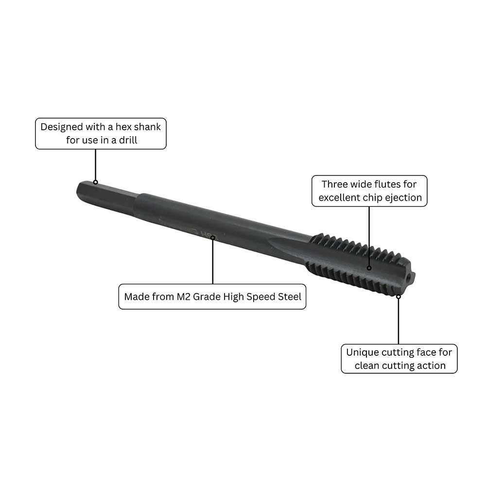 3/8" Wood Thread Tap