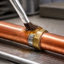 1/4" Width  Flexible Natural hair Bristle Tin/Metal Tubular Ferrule Handle Acid/Flux Brushes -  (Qty - 36)