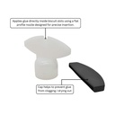 Glue Bottle Tip - Biscuit