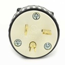 20A-125V 3-Blade NEMA 5-20P Straight Electrical Plug - W02