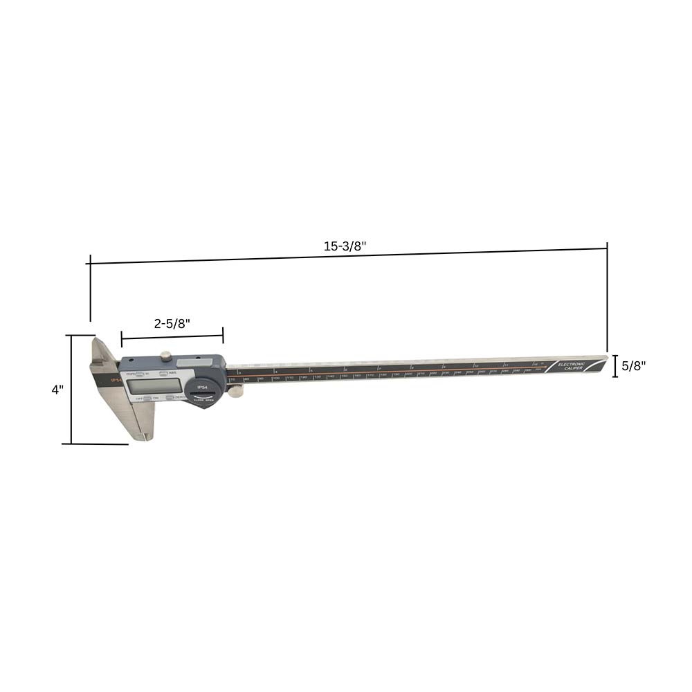 12" Digital Caliper IP54 with Large LCD Display (312B-02)