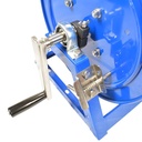 Manual Hose Reel Blue Powder Coated Steel - For 200ft X 3/8" Hose (Hose Not Included)