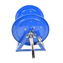 Manual Hose Reel Blue Powder Coated Steel - For 200ft X 3/8" Hose (Hose Not Included)