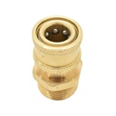 Pressure Washer M22 Male Fitting x 1/4 Inch QC, Brass Coupler 4500 PSI
