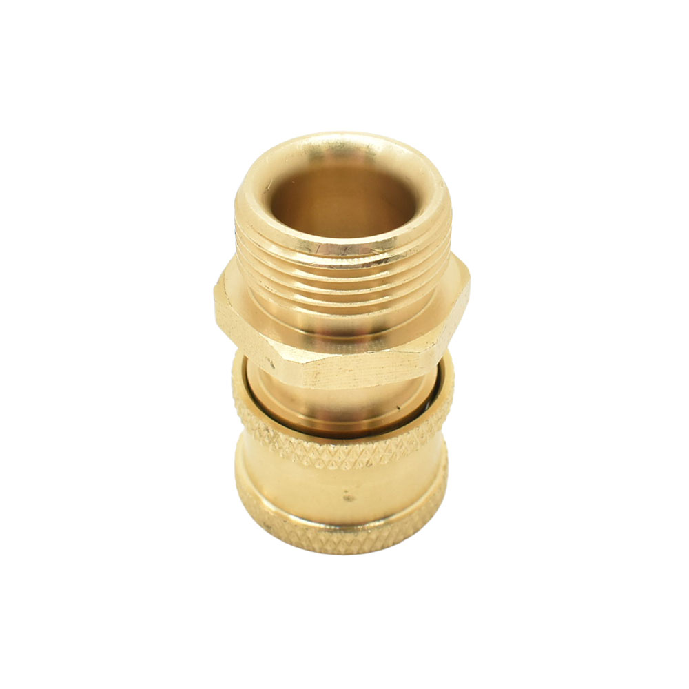 Pressure Washer M22 Male Fitting x 1/4 Inch QC, Brass Coupler 4500 PSI