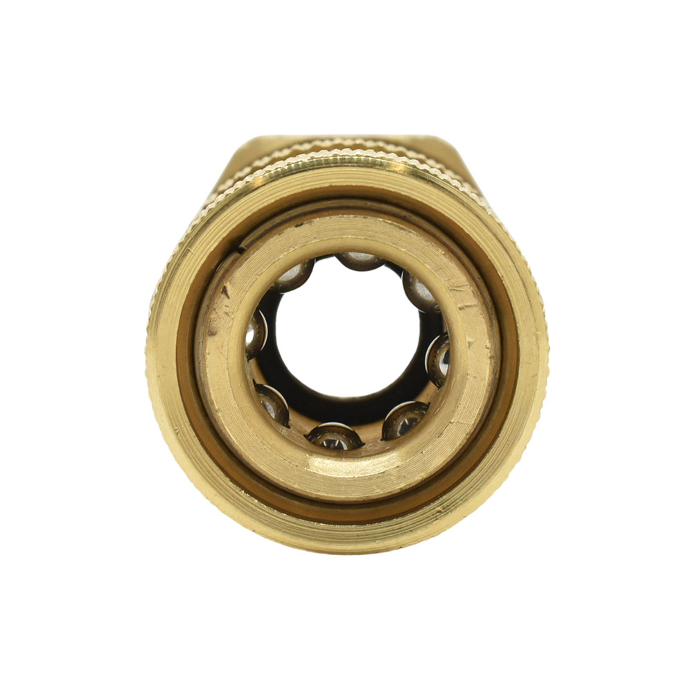 Pressure Washer M22 Male Fitting x 1/4 Inch QC, Brass Coupler 4500 PSI