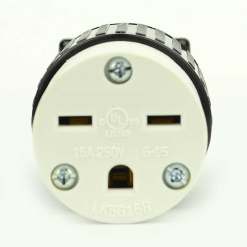 15A-250V NEMA 6-15R Straight Electrical Receptacle - W02