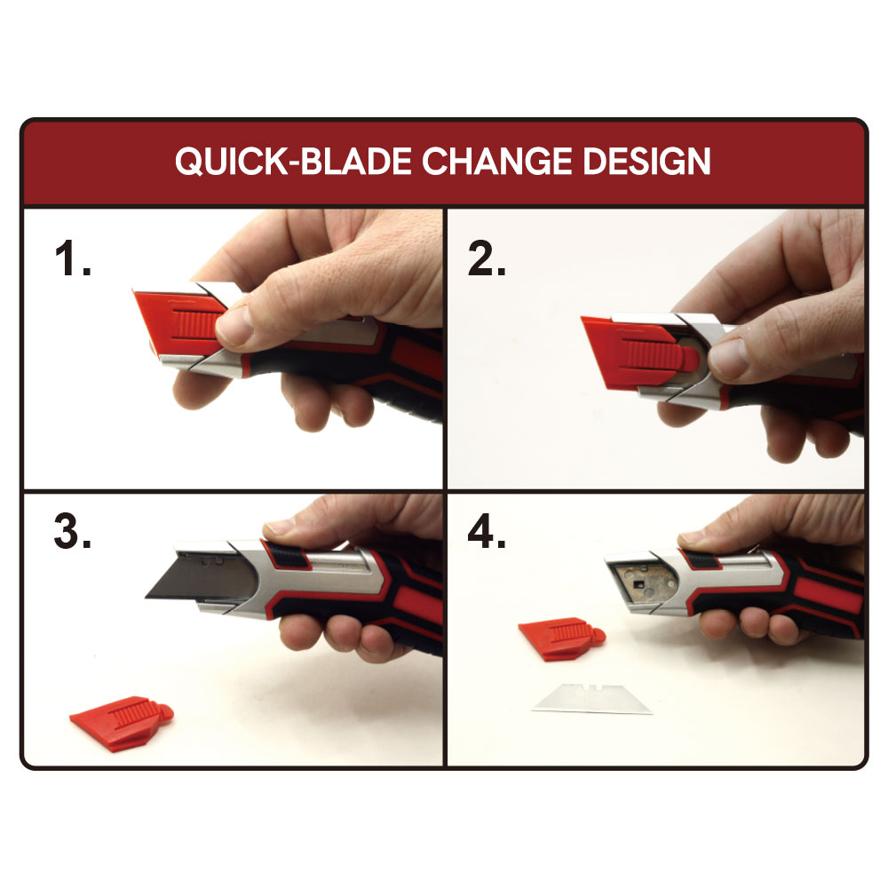 Heavy-Duty Self-Retracting Safety Utility Knife