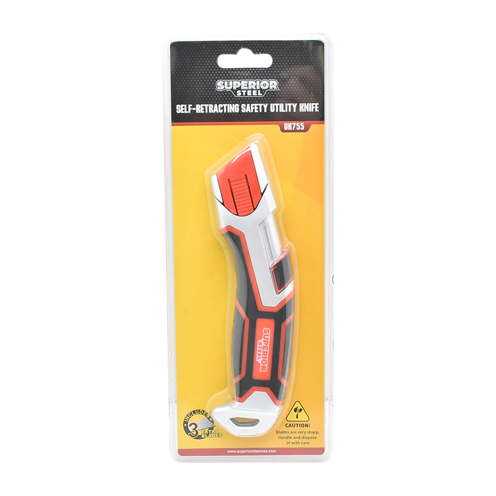 Heavy-Duty Self-Retracting Safety Utility Knife