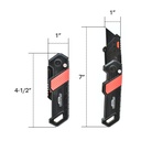 Heavy-Duty Folding Utility Knife with Belt Clip 