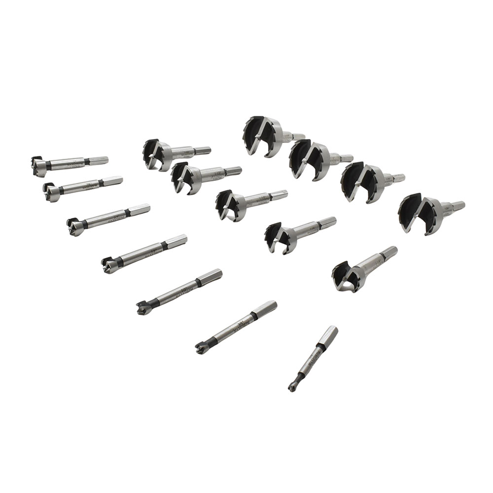 16 pc Forstner Bit Set, HEX Shank