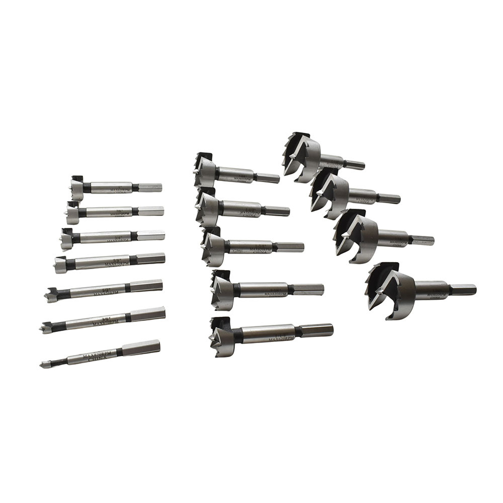 16 pc Forstner Bit Set, HEX Shank