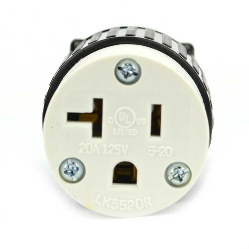 20A-125V  NEMA 5-20R Straight Electrical Receptacle - W02