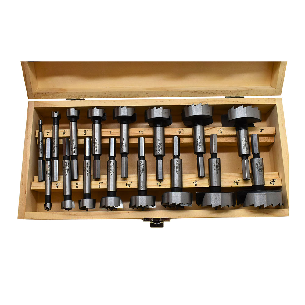 16 pc Forstner Bit Set, HEX Shank