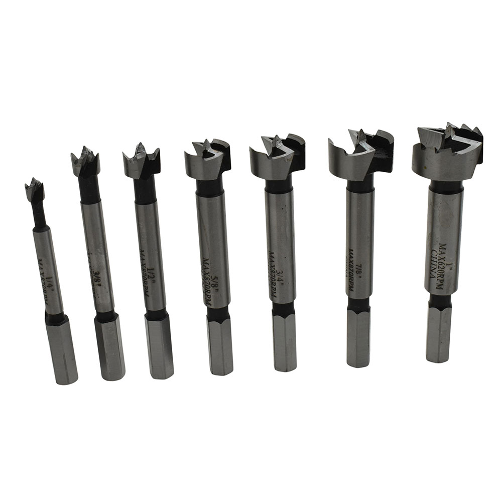 16 pc Forstner Bit Set, HEX Shank