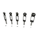5pc Tenon Cutter Set (3/8",1/2",5/8",3/4",1") ,HEX Shank (I)