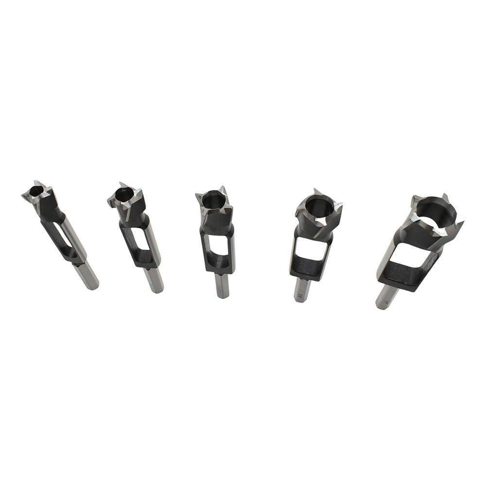 5pc Tenon Cutter Set (3/8",1/2",5/8",3/4",1") ,HEX Shank (I)
