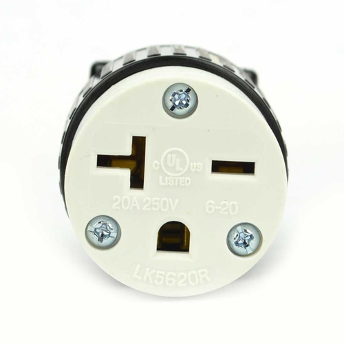 20A-250V  NEMA 6-20R Straight Electrical Receptacle - W02