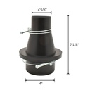 Magnetic Dust Collection Adaptor Quick Connectors 4" to 2.5" (9712)