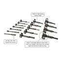 16 pc Forstner Bit Set, HEX Shank