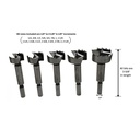 16 pc Forstner Bit Set, HEX Shank