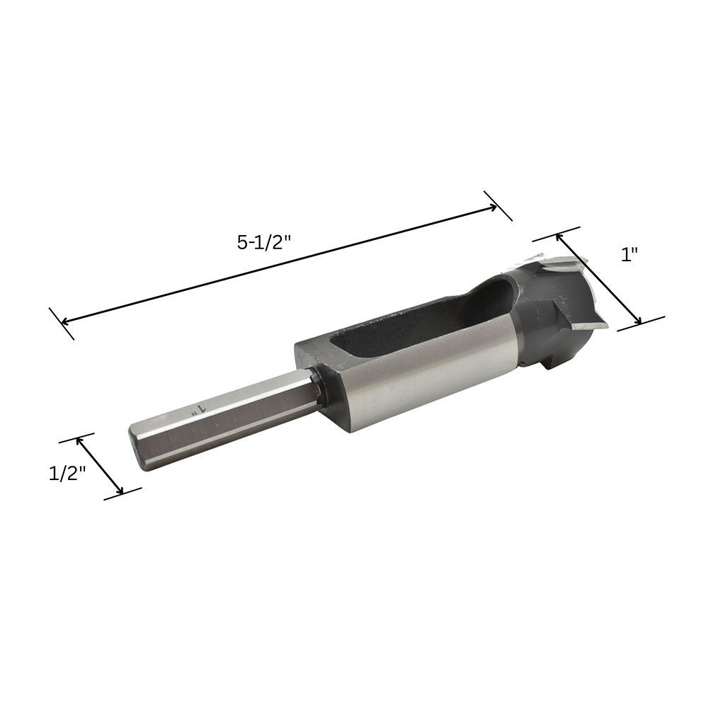 1" Tenon Cutter,HEX Shank (I) C