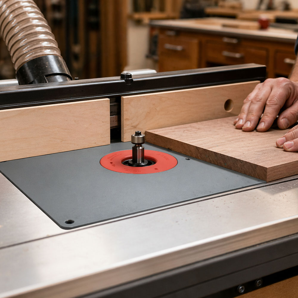 MLCS Premium Aluminum Router Table Insert for MLCS 9-1/32" x 12-3/32" Tables - Plate Only
