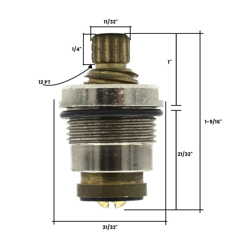 851-T Crane Crestmont Lavatory Faucet - Cold - 15906E (1A-3C)