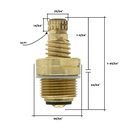 853-T Central Lavatory Faucet Stem - Cold - 15084E (1C-7C)