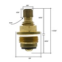 958-T Union / Gopher Lavatory Faucet Stem - Hot - 15333E (1E-2H)
