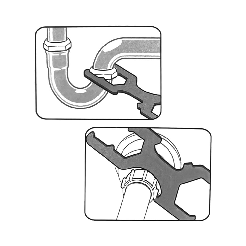 Spud & Strainer Combo Wrench