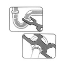 Spud & Strainer Combo Wrench