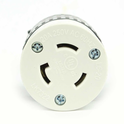 20A-250V NEMA L6-20R Twist Lock Electrical Receptacle - W02