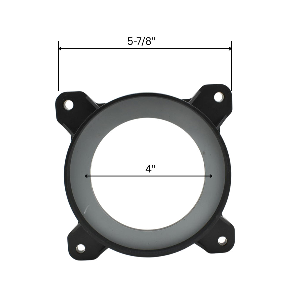 Magnetic Dust Collection Quick Connector 4" Flush Mount (MLCS 9716)