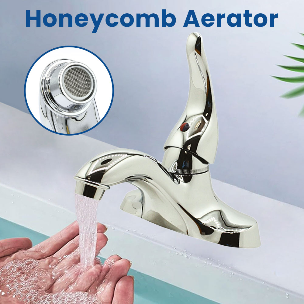 4 in. Centerset Single Handle Bathroom Faucet – Brilliant Chrome