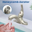 4 in. Centerset Single Handle Bathroom Faucet – Brushed Nickel