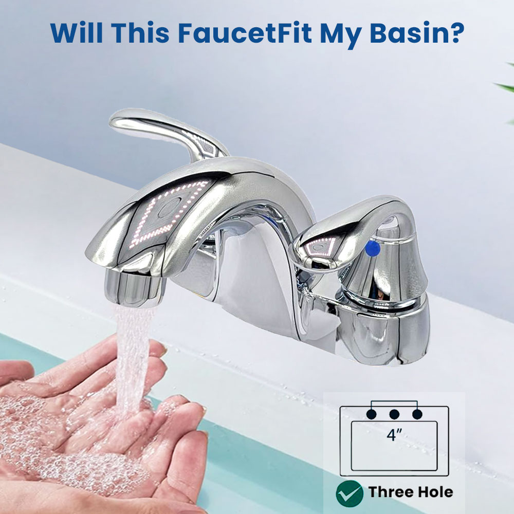 4 in. Centerset 2-Handle Bathroom Faucet – Brilliant Chrome