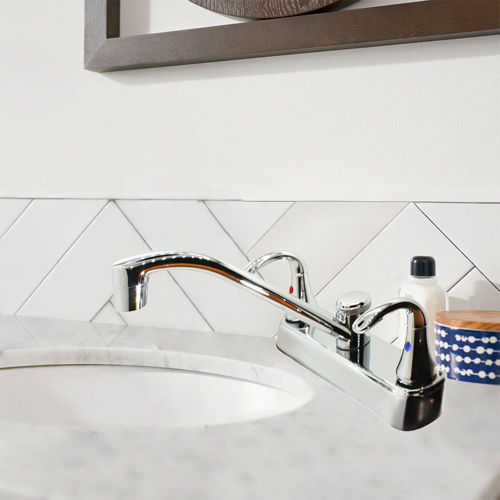 2-Handle Standard Kitchen Faucet - Brilliant Chrome