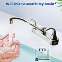 2-Handle Standard Kitchen Faucet - Brilliant Chrome