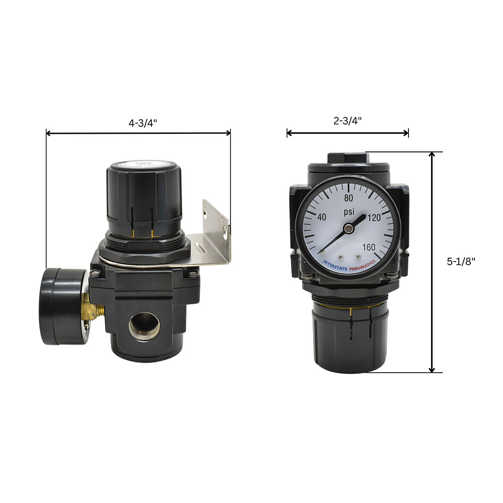 1/2" Heavy Duty Regulator 0-125 PSI with Gauge