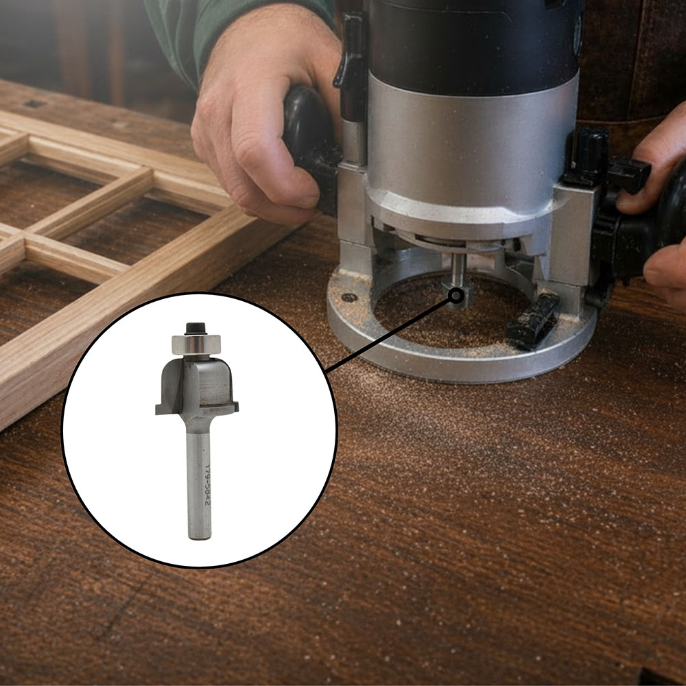 Mullion Rail 3/16"Radius X 1/4"Shank