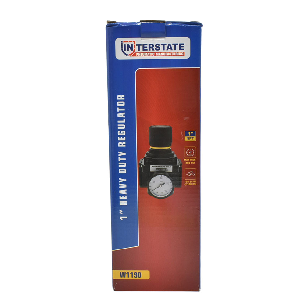 1" Heavy Duty Regulator 0-125 PSI with Gauge
