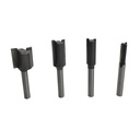 15pc Router Bit Set,1/4"Shank