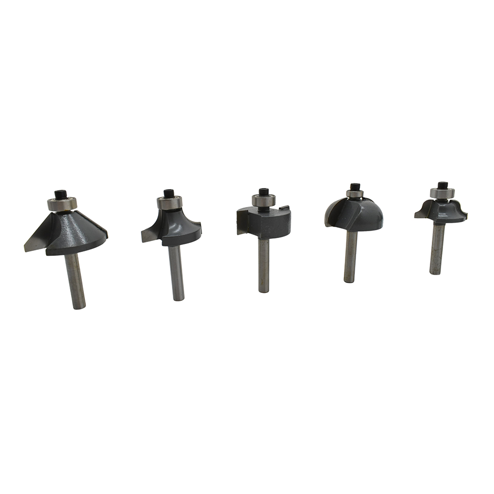15pc Router Bit Set,1/4"Shank