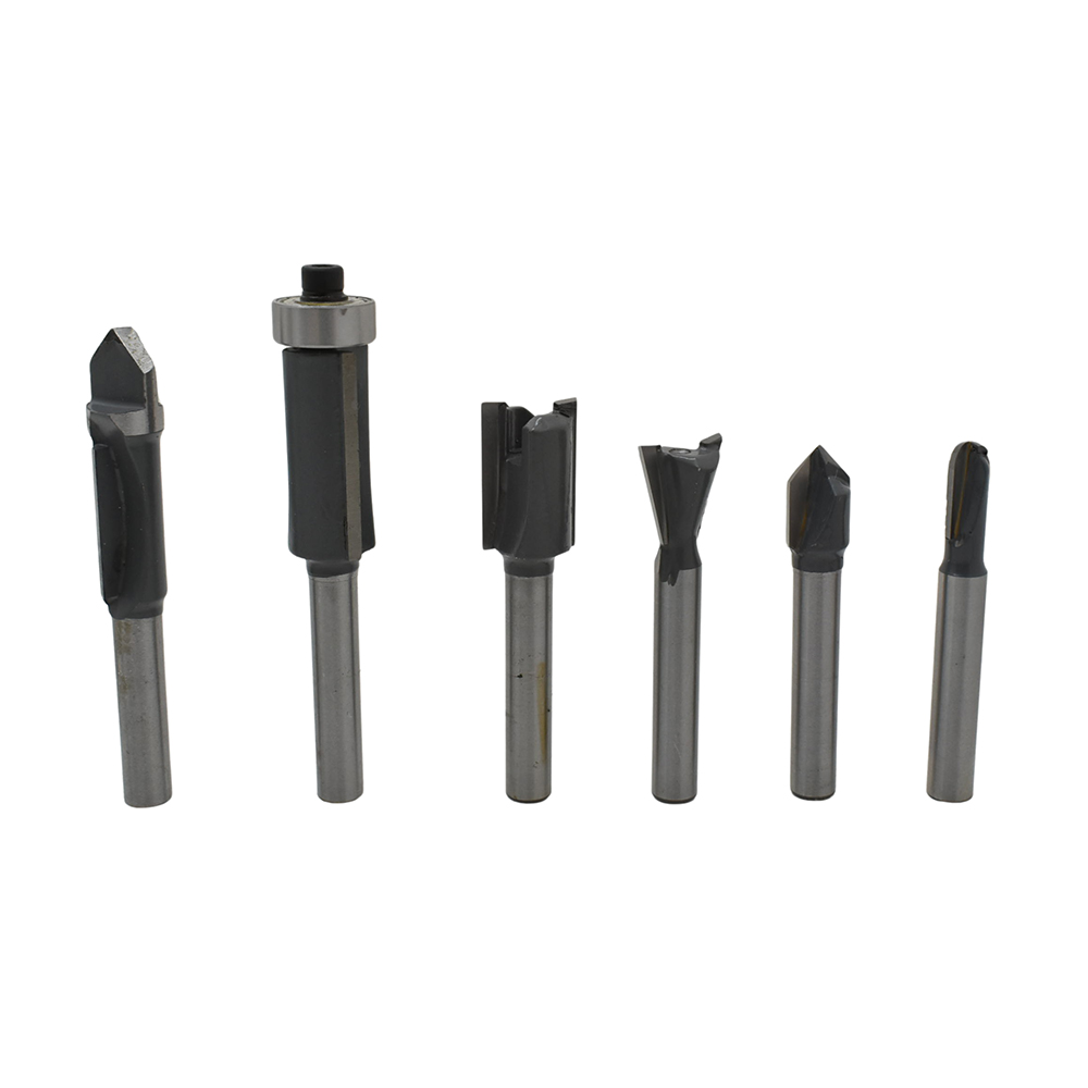 15pc Router Bit Set,1/4"Shank