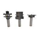 6pc Cabinet Maker "Undercutter" Set, 1/2"Shank (I)