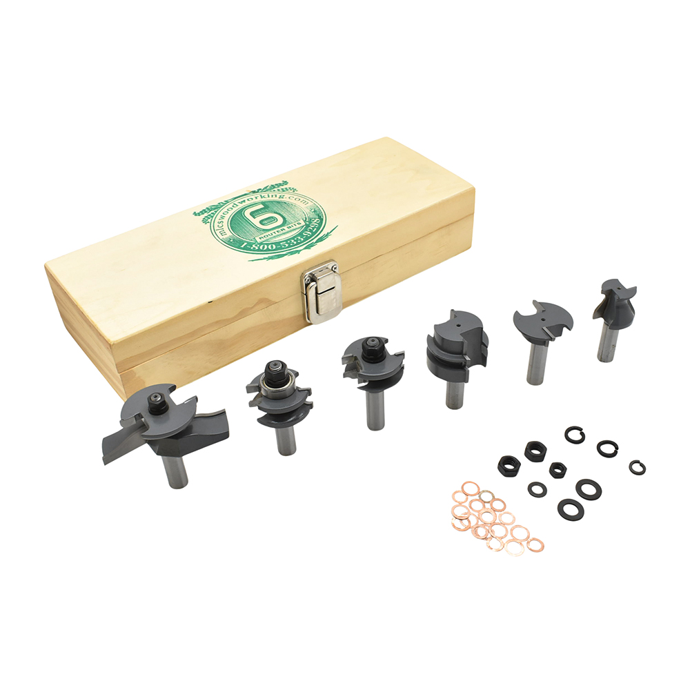 6pc Cabinet Maker "Undercutter" Set, 1/2"Shank (I)