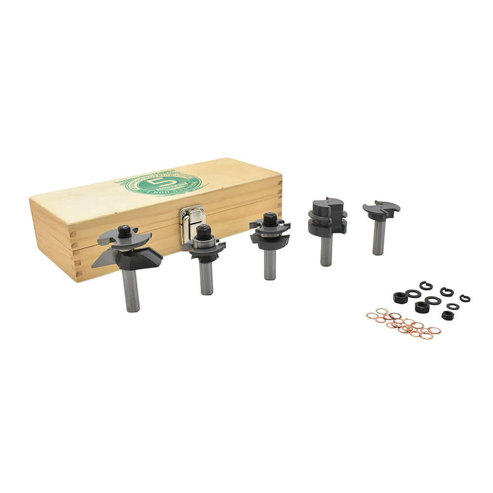 6pc Cabinet Maker "Undercutter" Set, 1/2"Shank (I)